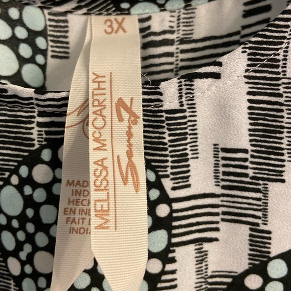 3X Melissa McCarthy Seven7 Sleeveless Hi-Lo Tunic Blouse - Picture 6 of 10